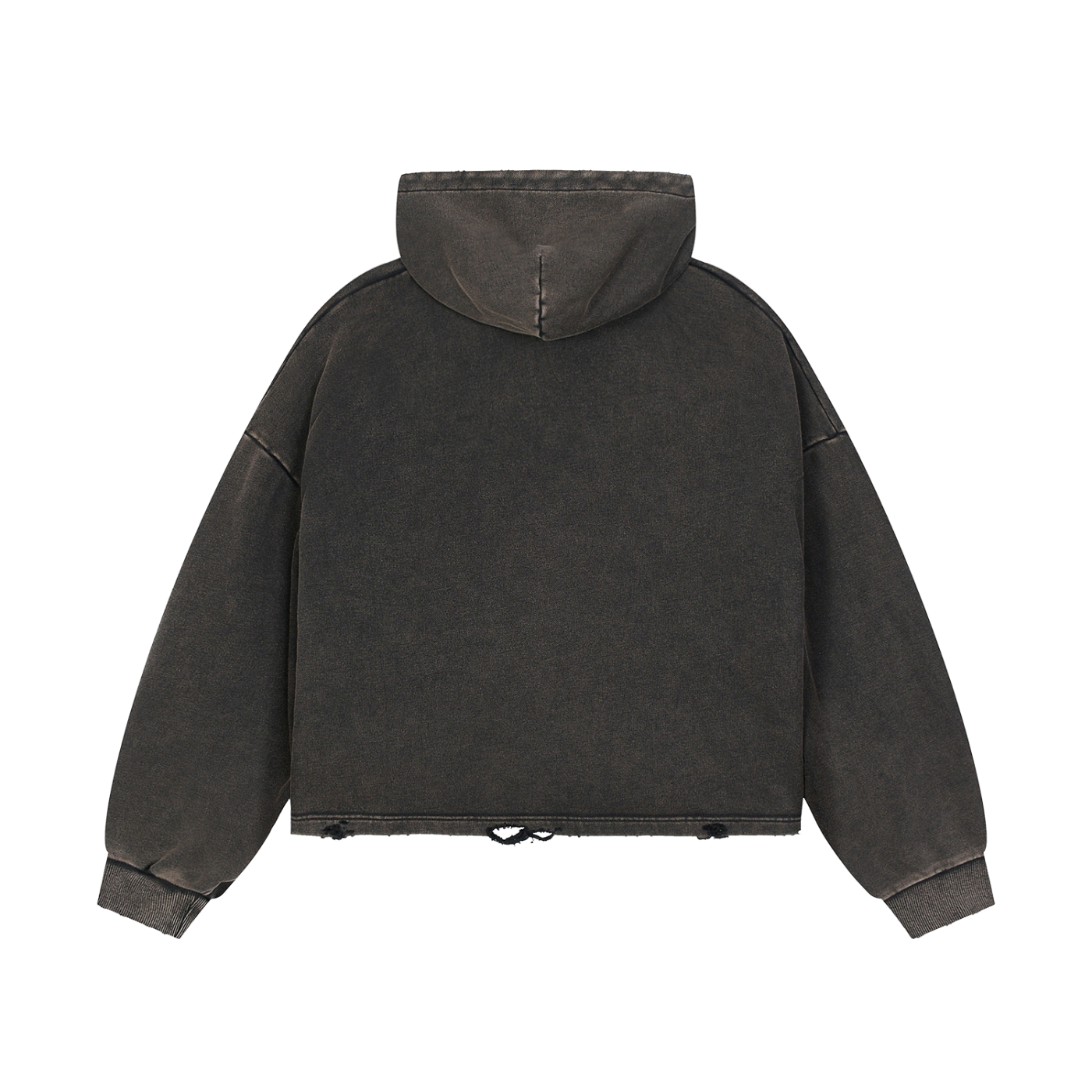 Vintage Washed Frayed-Hem Hoodie / Поможіть не словом, а доларом.