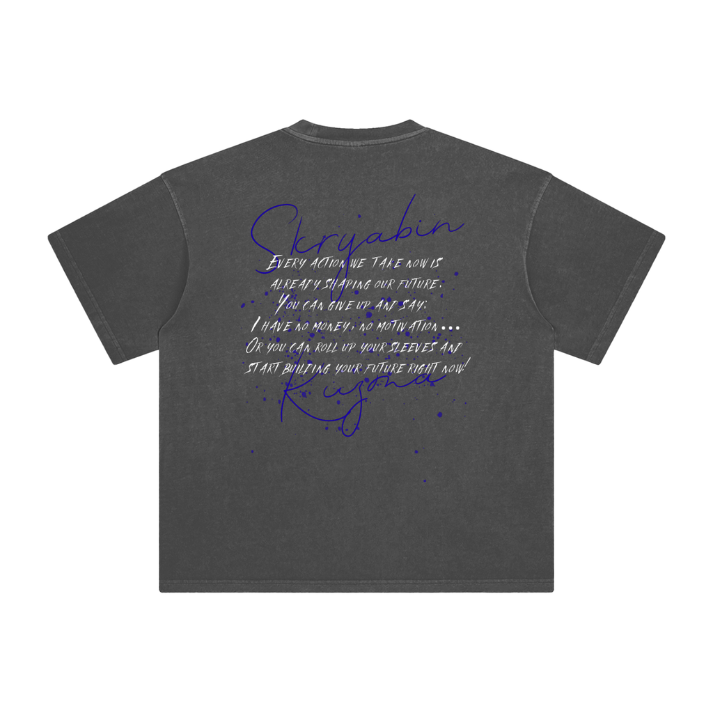 Enzyme Washed T-Shirt / Skryabin