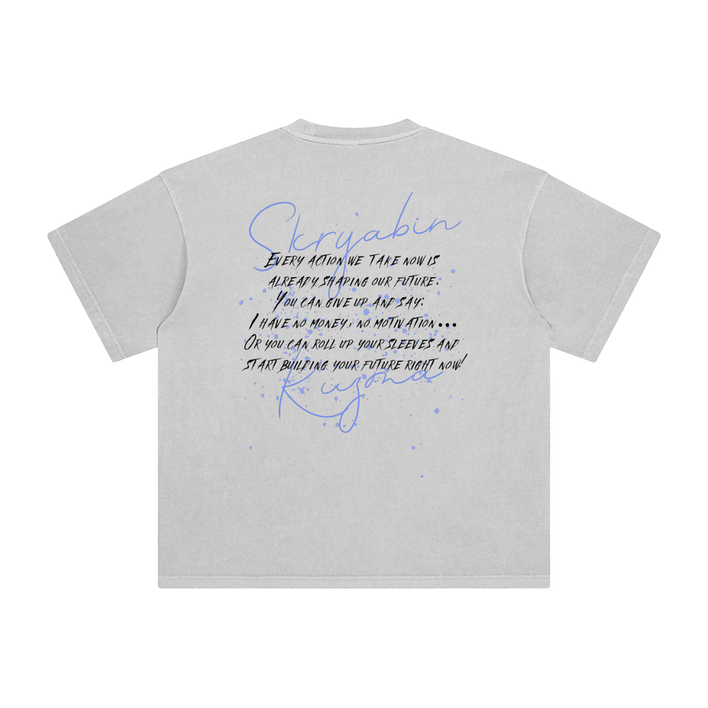 Enzyme Washed T-Shirt / Skryabin