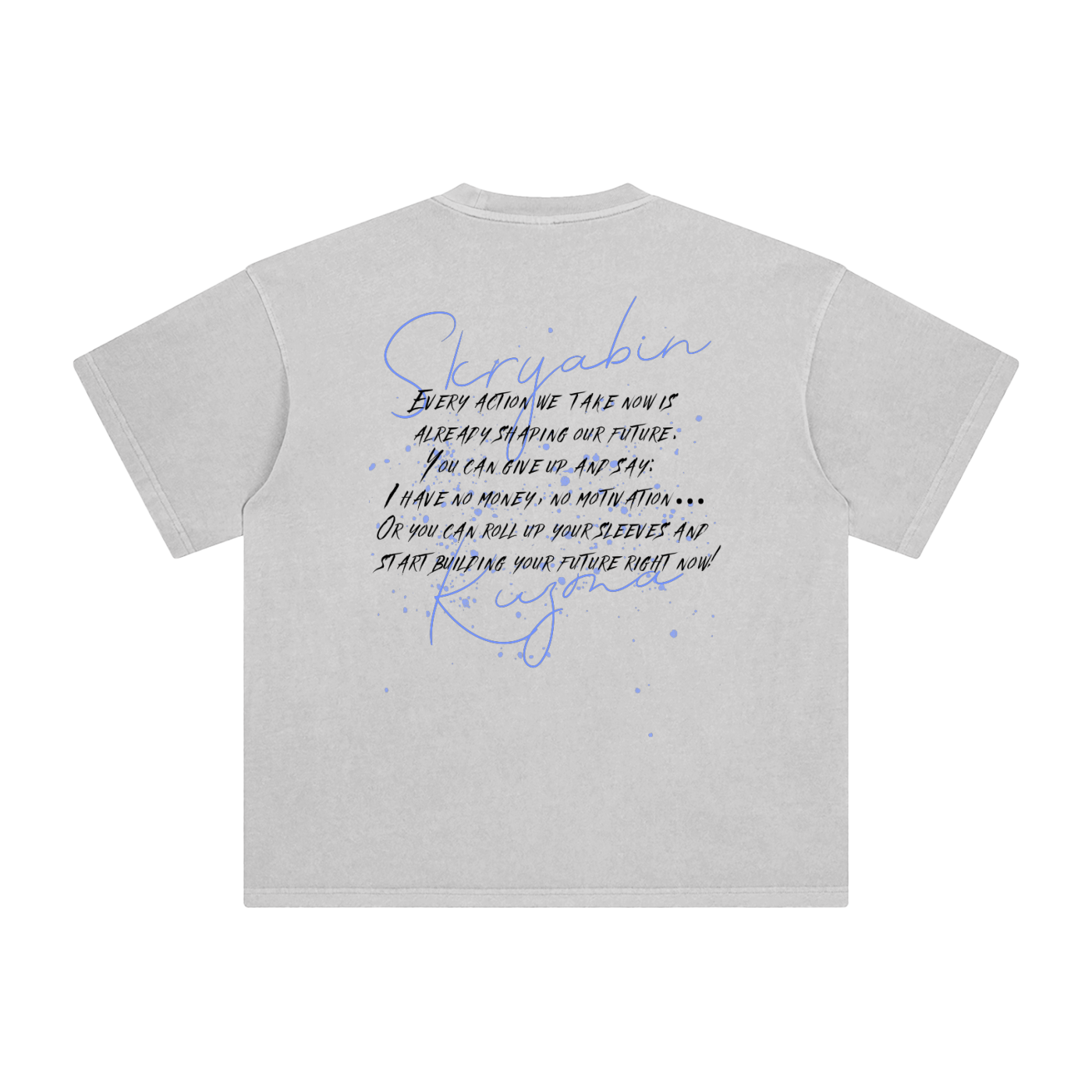 Enzyme Washed T-Shirt / Skryabin