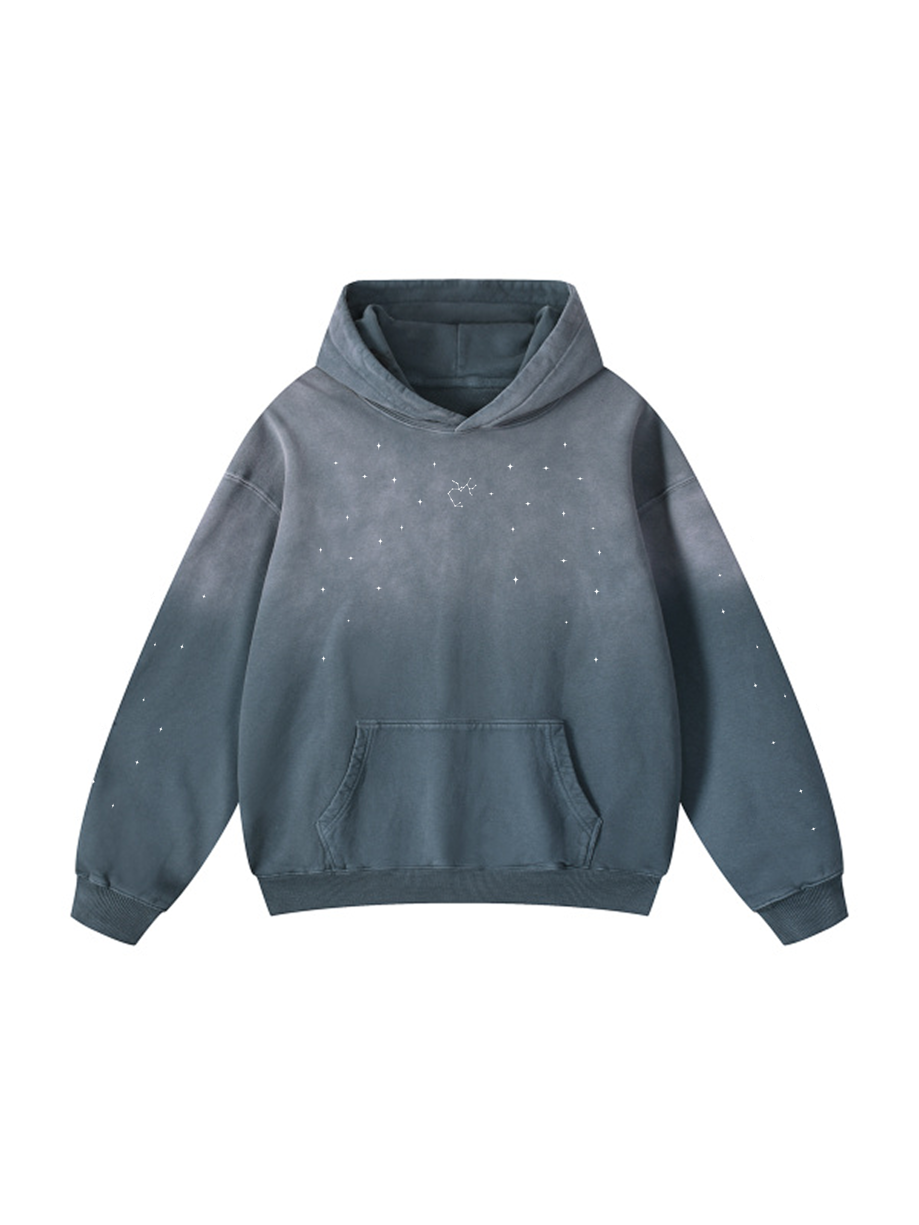 Personalized / Zodiac sign / Heavyweight Sunfade Oversized Hoodie