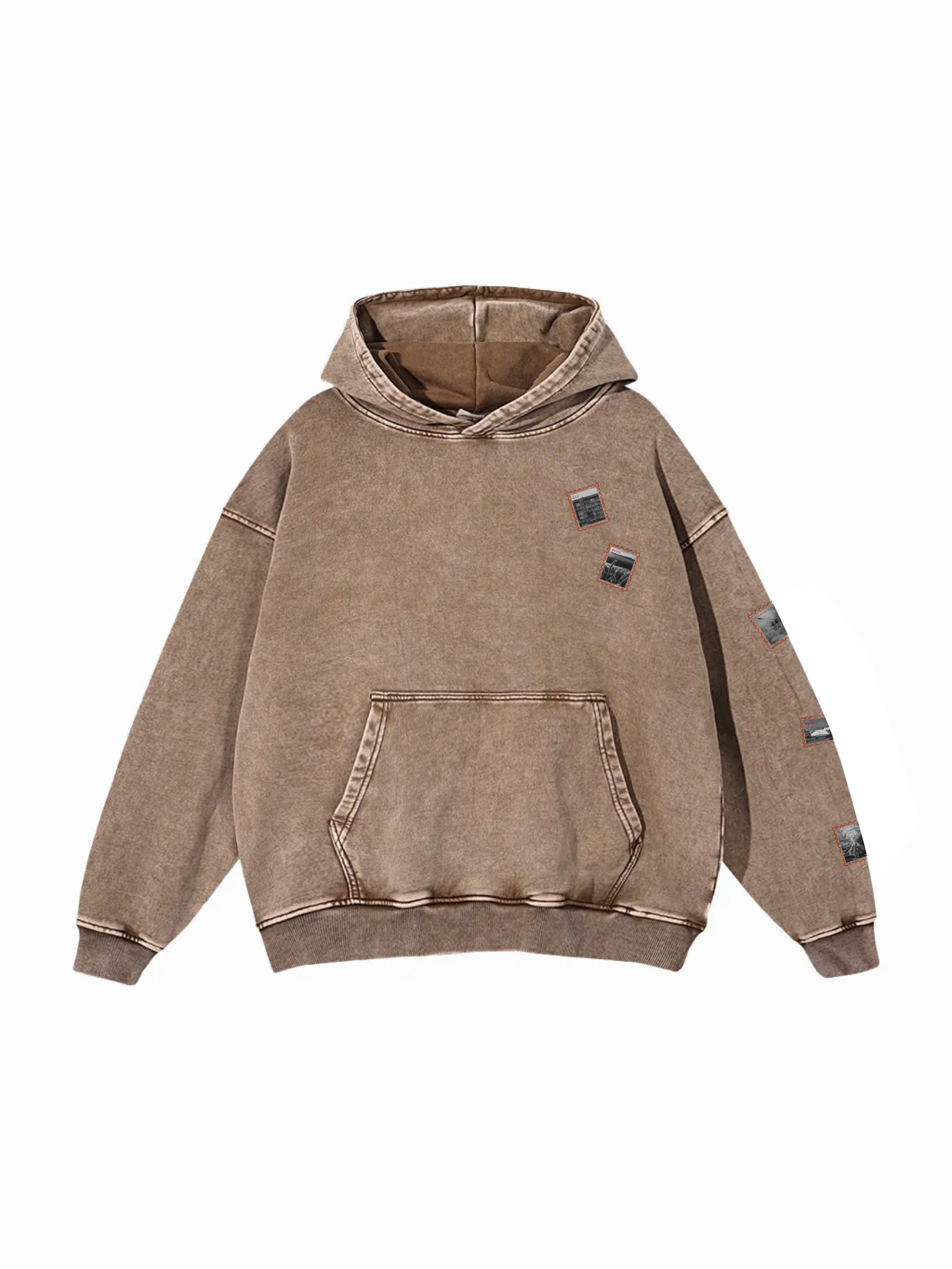 Snow Washed Loose Cotton Hoodie / UA Home