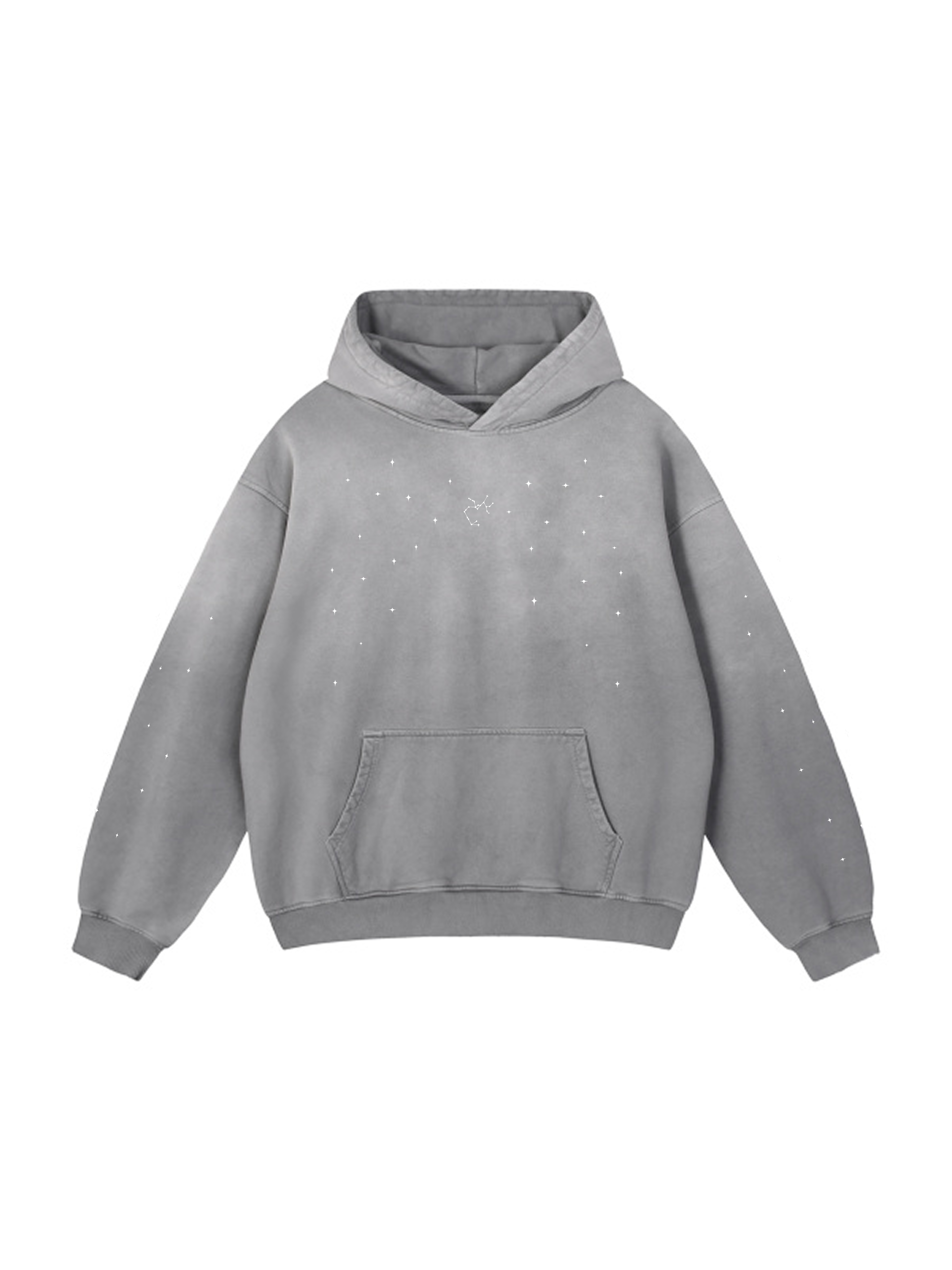Personalized / Zodiac sign / Heavyweight Sunfade Oversized Hoodie