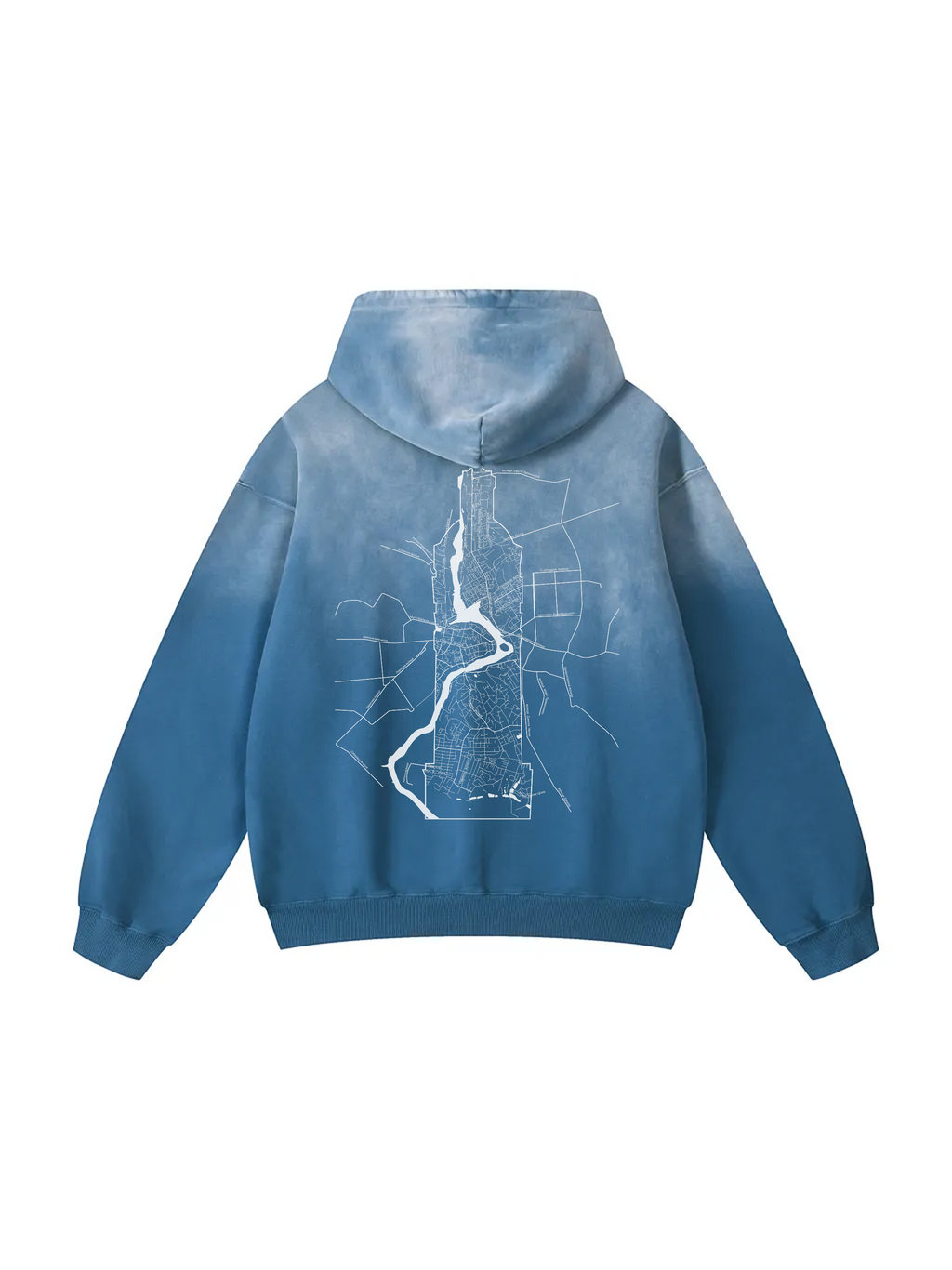 Твоє місто / Your city / Personalized / Heavyweight Sunfade Oversized Hoodie