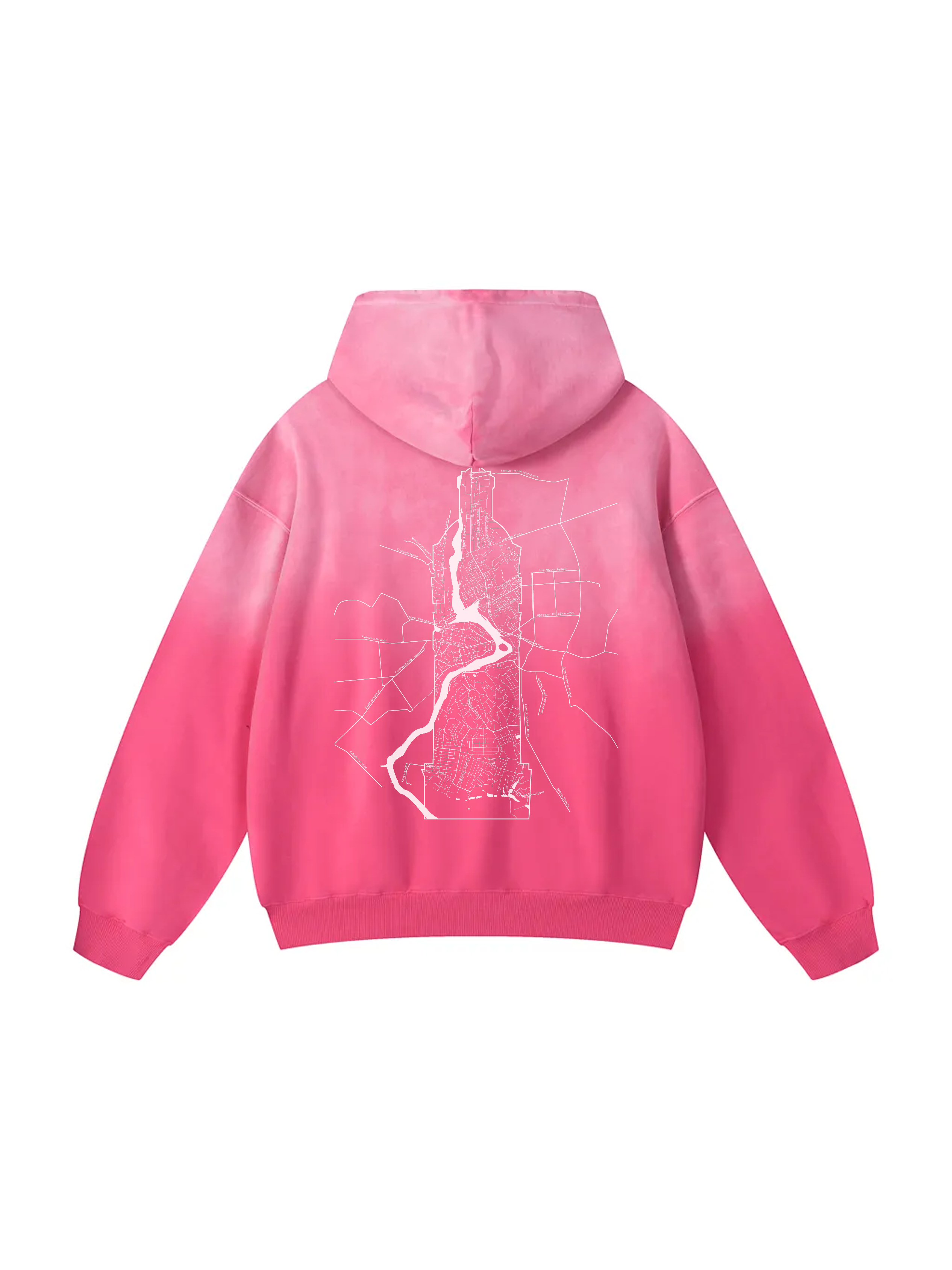 Твоє місто / Your city / Personalized / Heavyweight Sunfade Oversized Hoodie