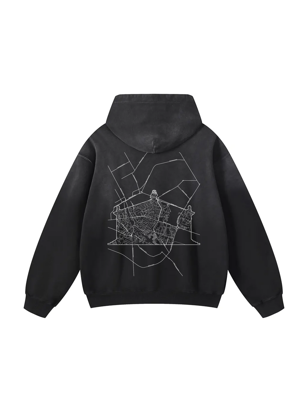 Твоє місто / Your city / Personalized / Heavyweight Sunfade Oversized Hoodie
