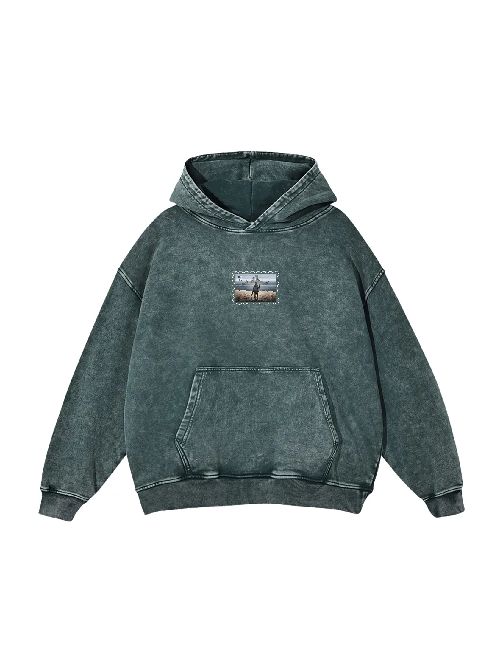 Поштова марка РВК ІНХ / Snow Washed Loose Cotton Hoodie