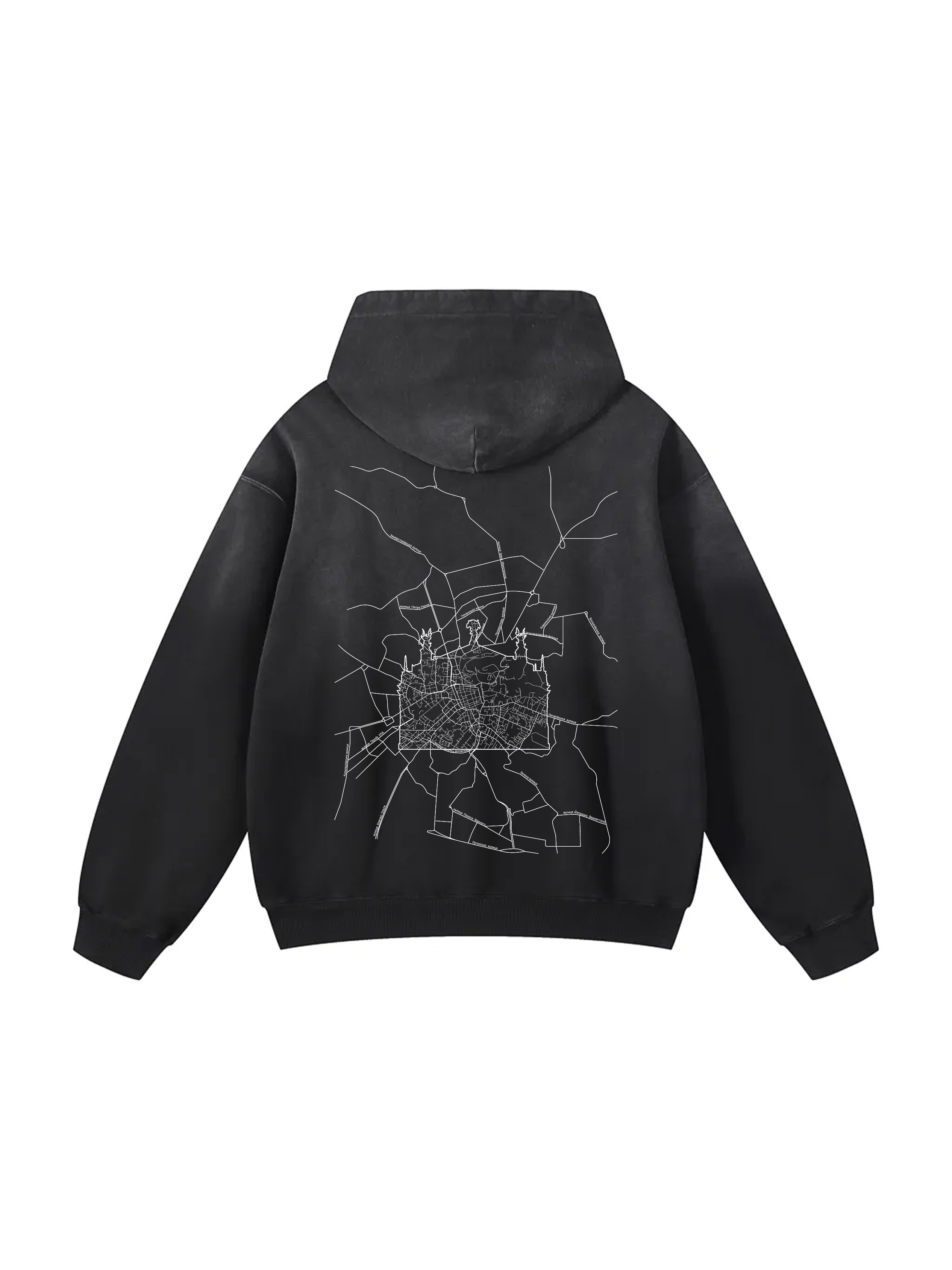 Personalized / Your city / ЛЬВІВ / Твоє місто / Heavyweight Sunfade Oversized Hoodie