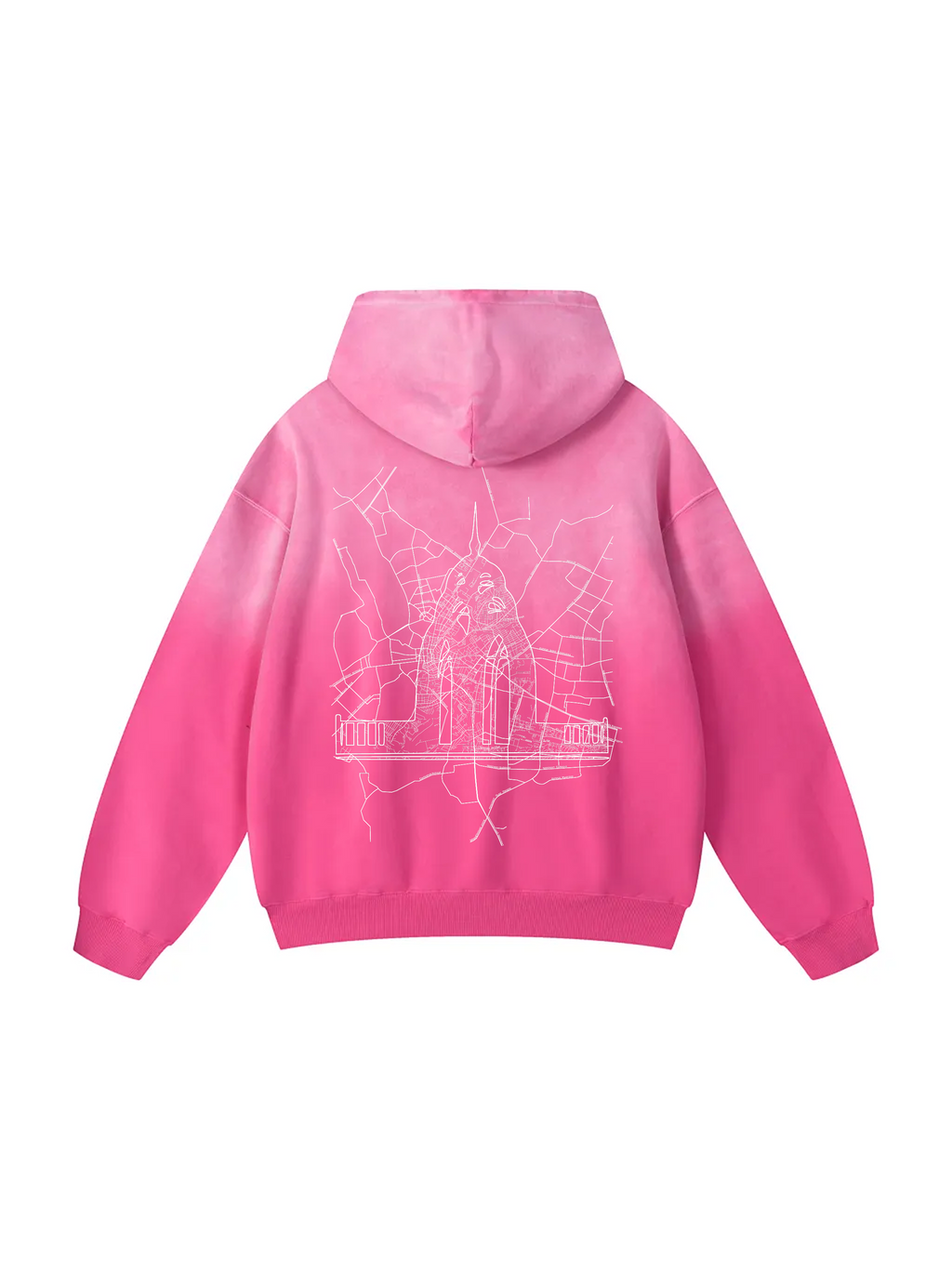 Твоє місто / Your city / Personalized / Heavyweight Sunfade Oversized Hoodie