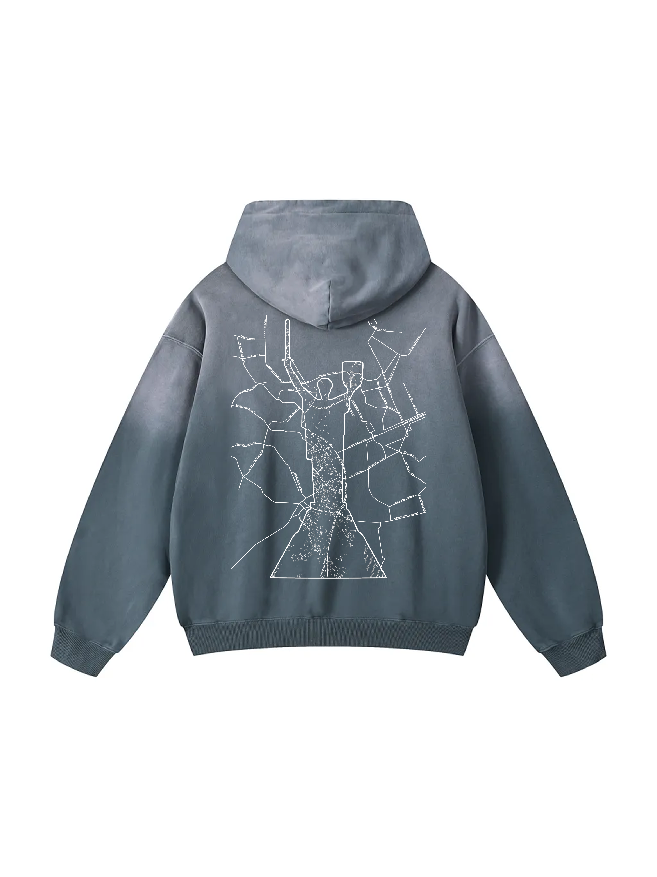 Personalized / Your city / ВІННИЦЯ / Твоє місто / Heavyweight Sunfade Oversized Hoodie