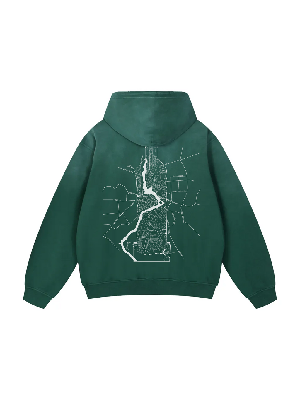 Твоє місто / Your city / Personalized / Heavyweight Sunfade Oversized Hoodie