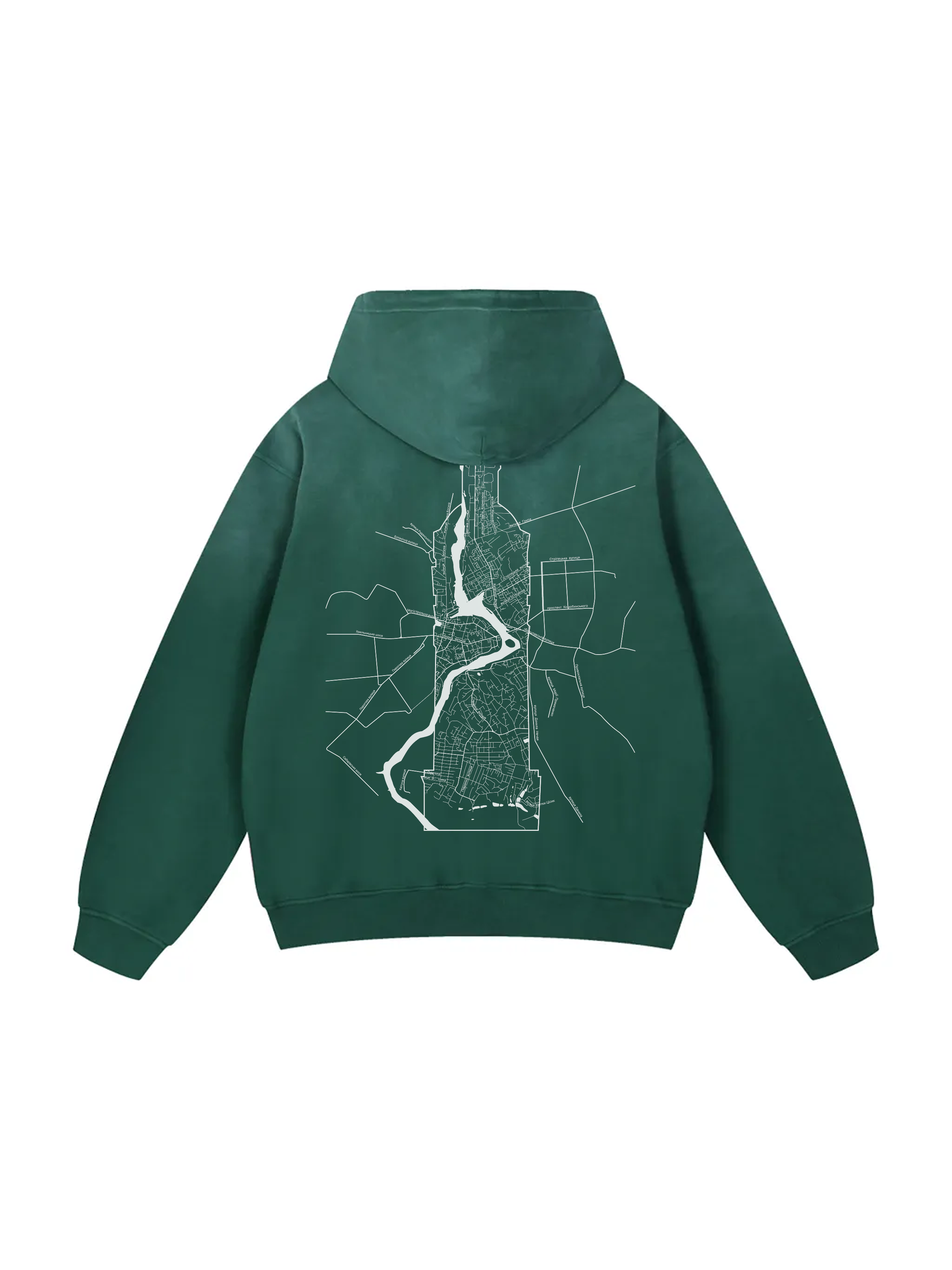 Твоє місто / Your city / Personalized / Heavyweight Sunfade Oversized Hoodie