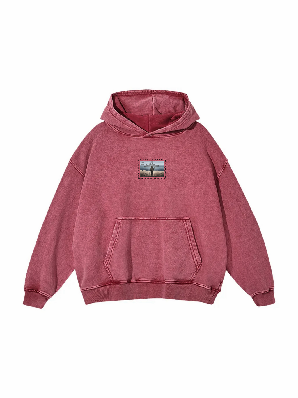 Поштова марка РВК ІНХ / Snow Washed Loose Cotton Hoodie