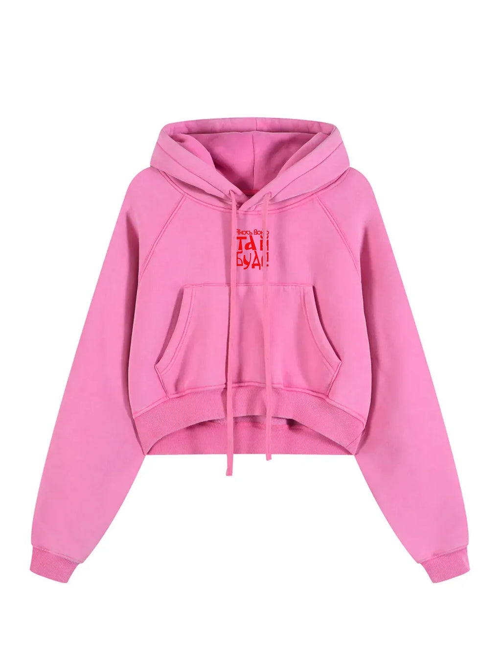 Snow Washed Cropped Hoodie / Якось воно та й буде