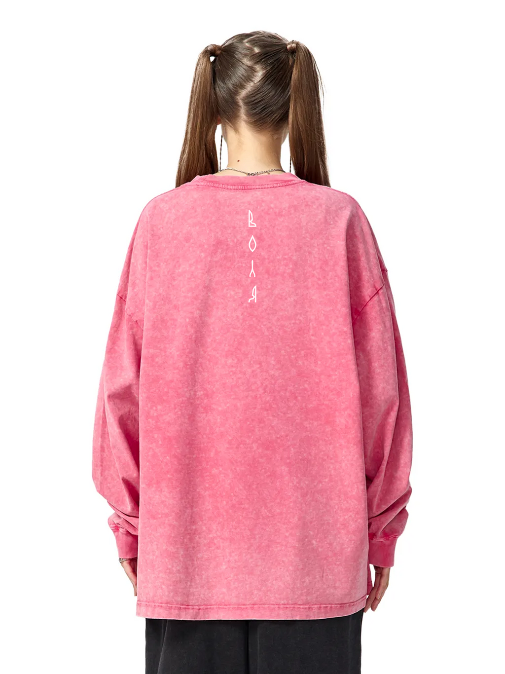 Snow Washed Oversize Long Sleeve T-shirt / Воля
