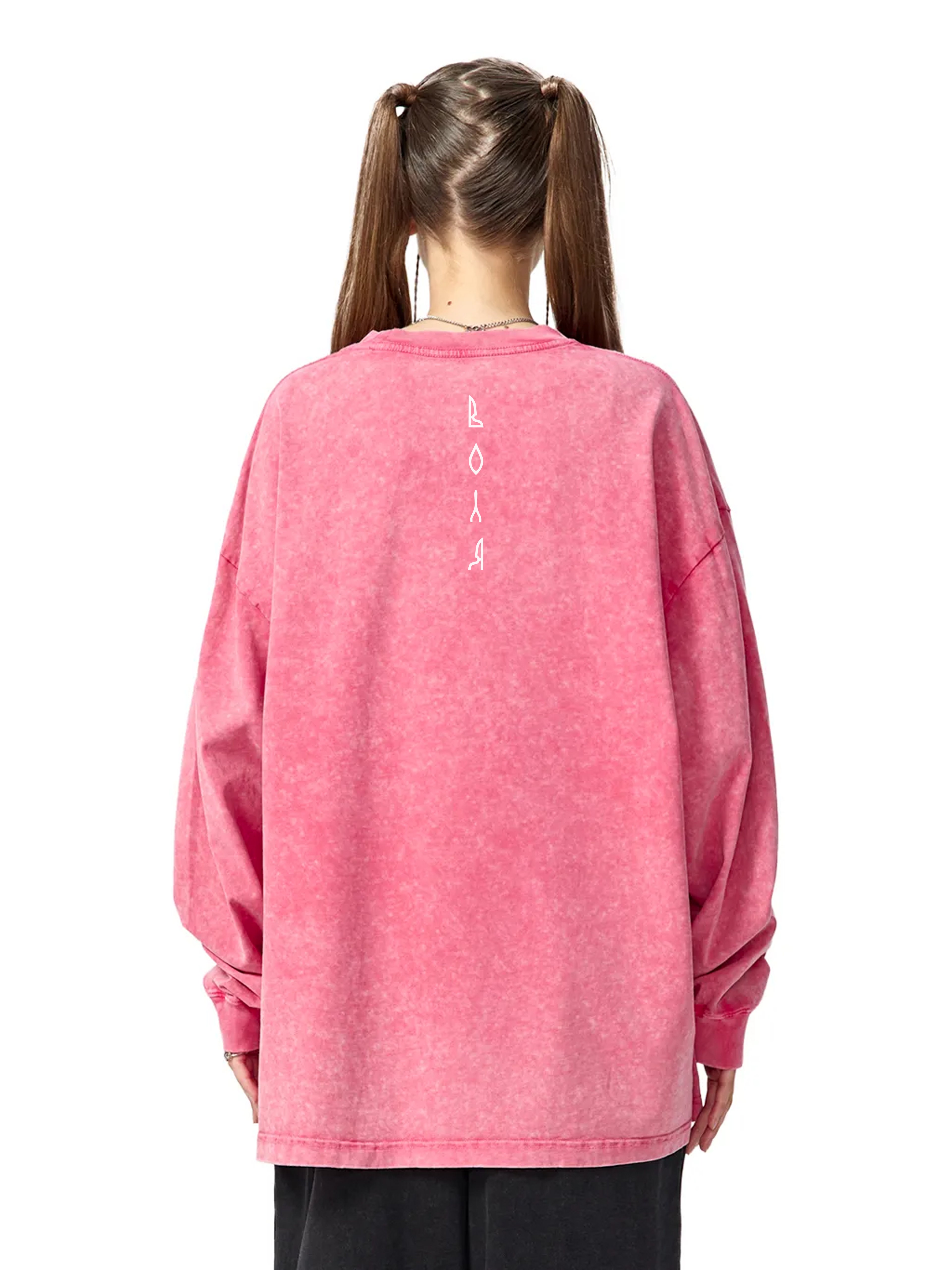 Snow Washed Oversize Long Sleeve T-shirt / Воля