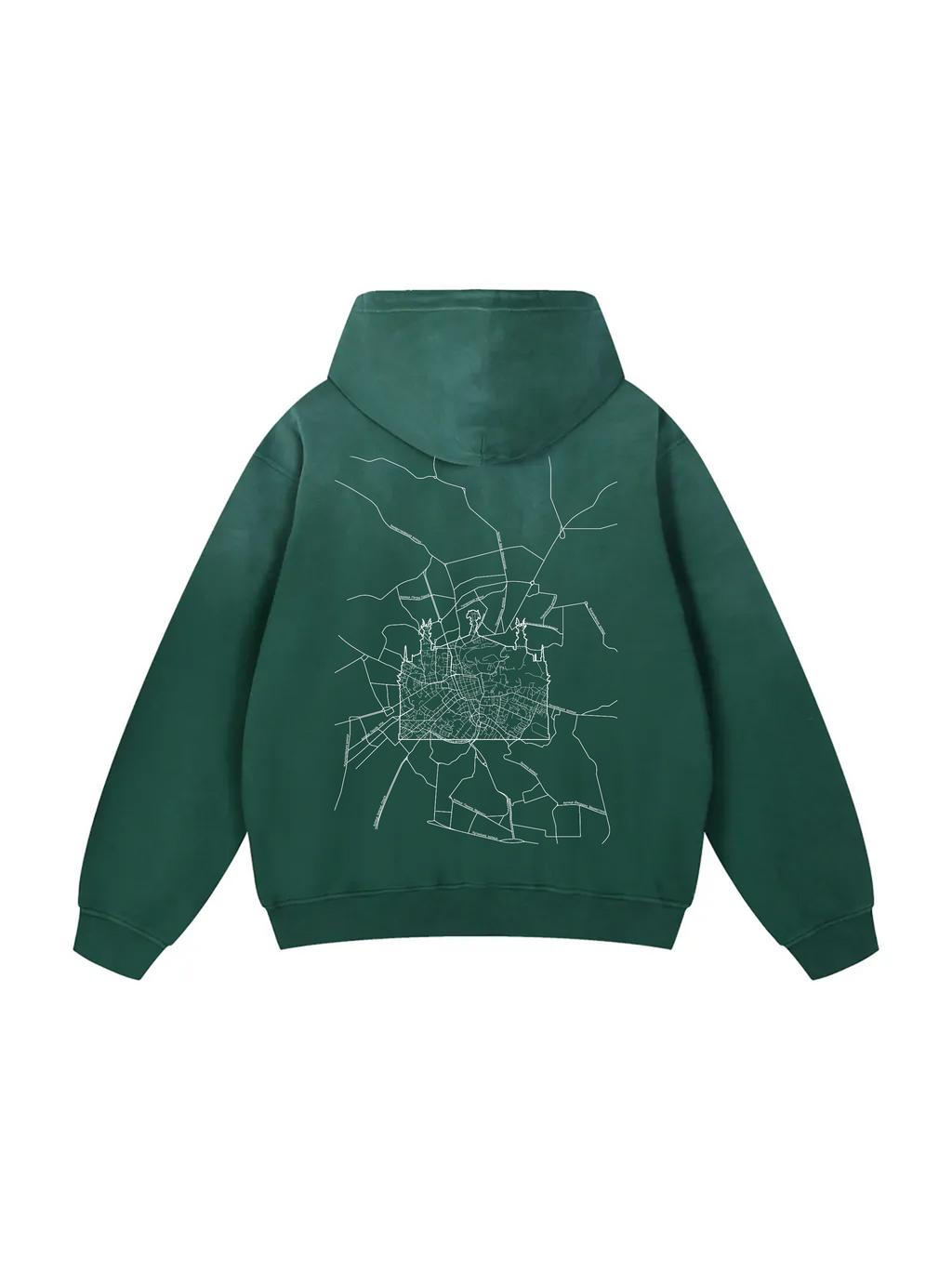 Твоє місто / Your city / Personalized / Heavyweight Sunfade Oversized Hoodie