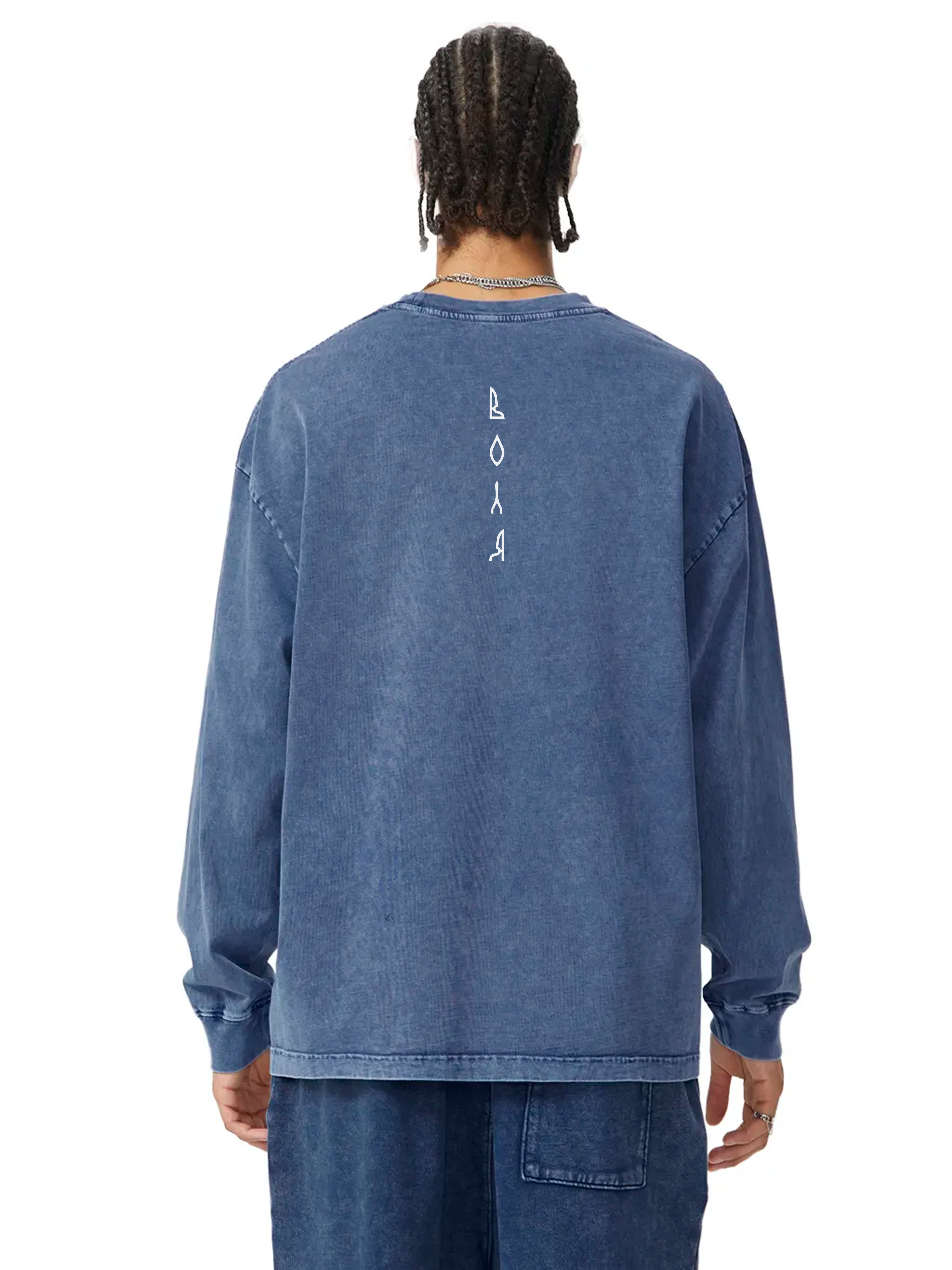 Snow Washed Oversize Long Sleeve T-shirt / Воля