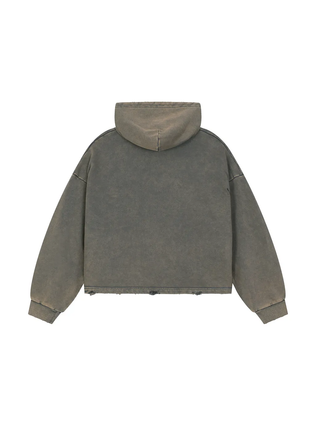 Vintage Washed Frayed-Hem Hoodie / Незламність / UA / Ukrainian