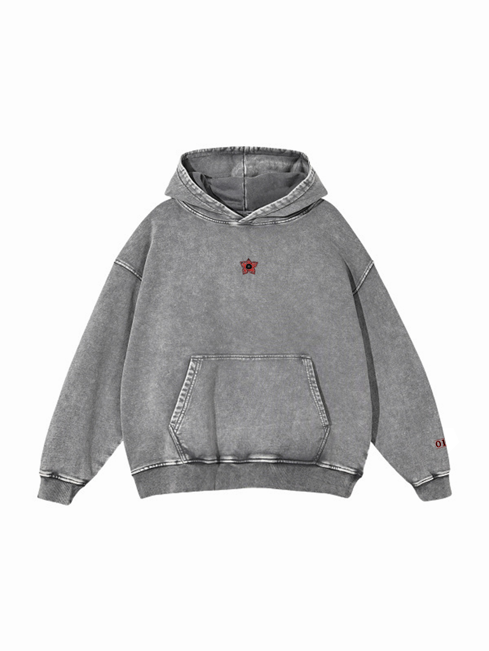 ST / LIMITED / Snow Washed Loose Cotton Hoodie