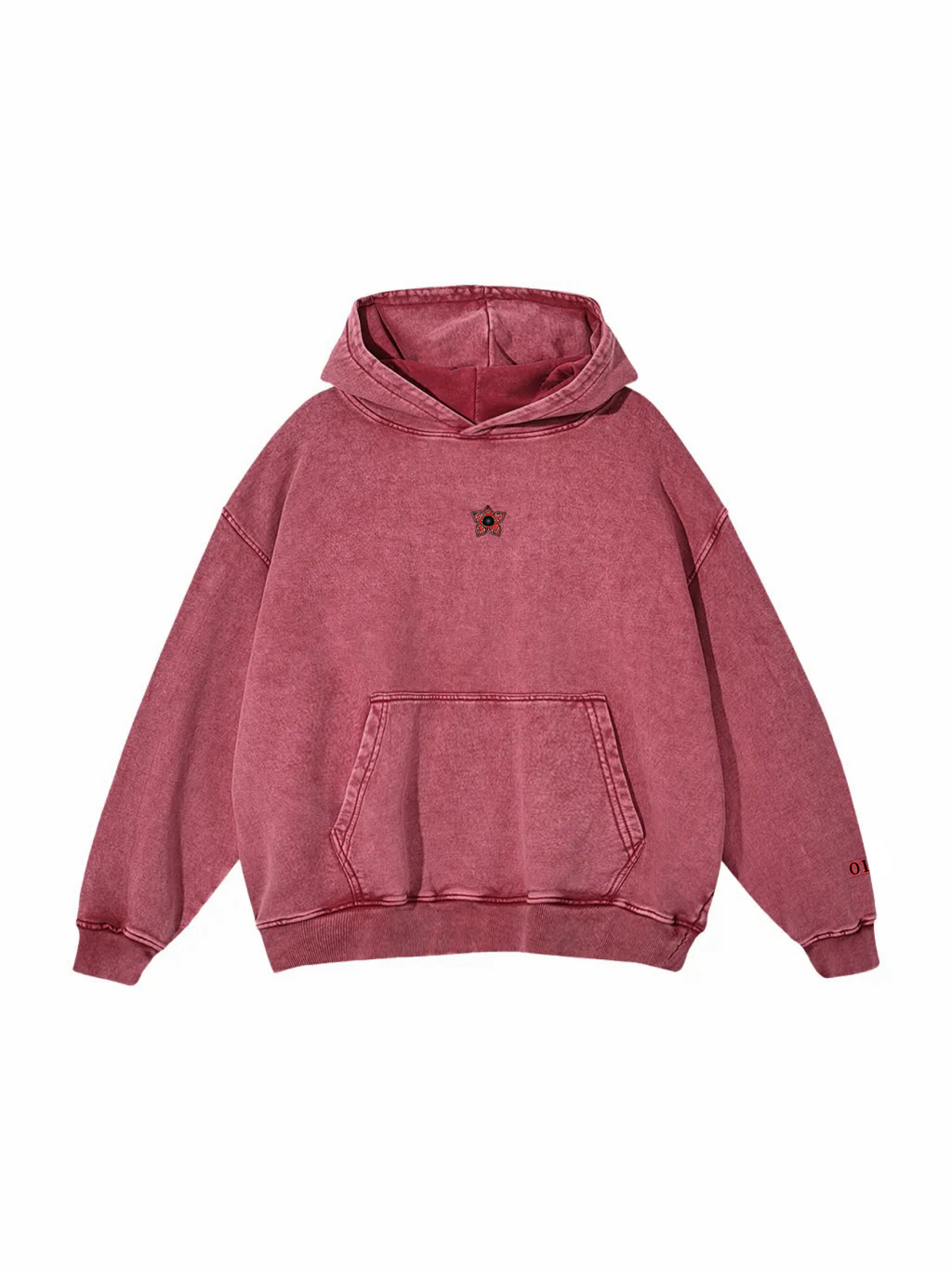 ST / LIMITED / Snow Washed Loose Cotton Hoodie
