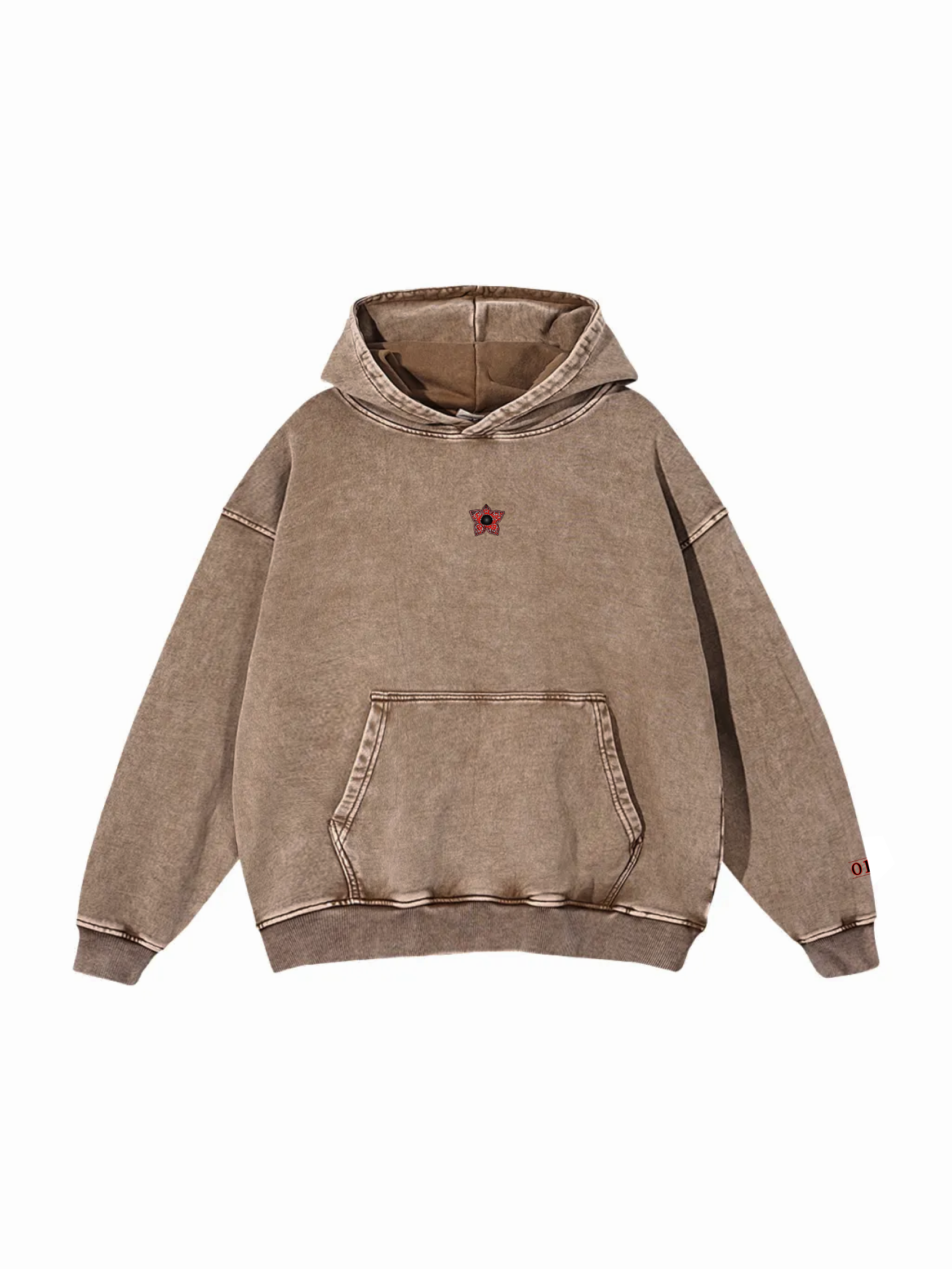 ST / LIMITED / Snow Washed Loose Cotton Hoodie