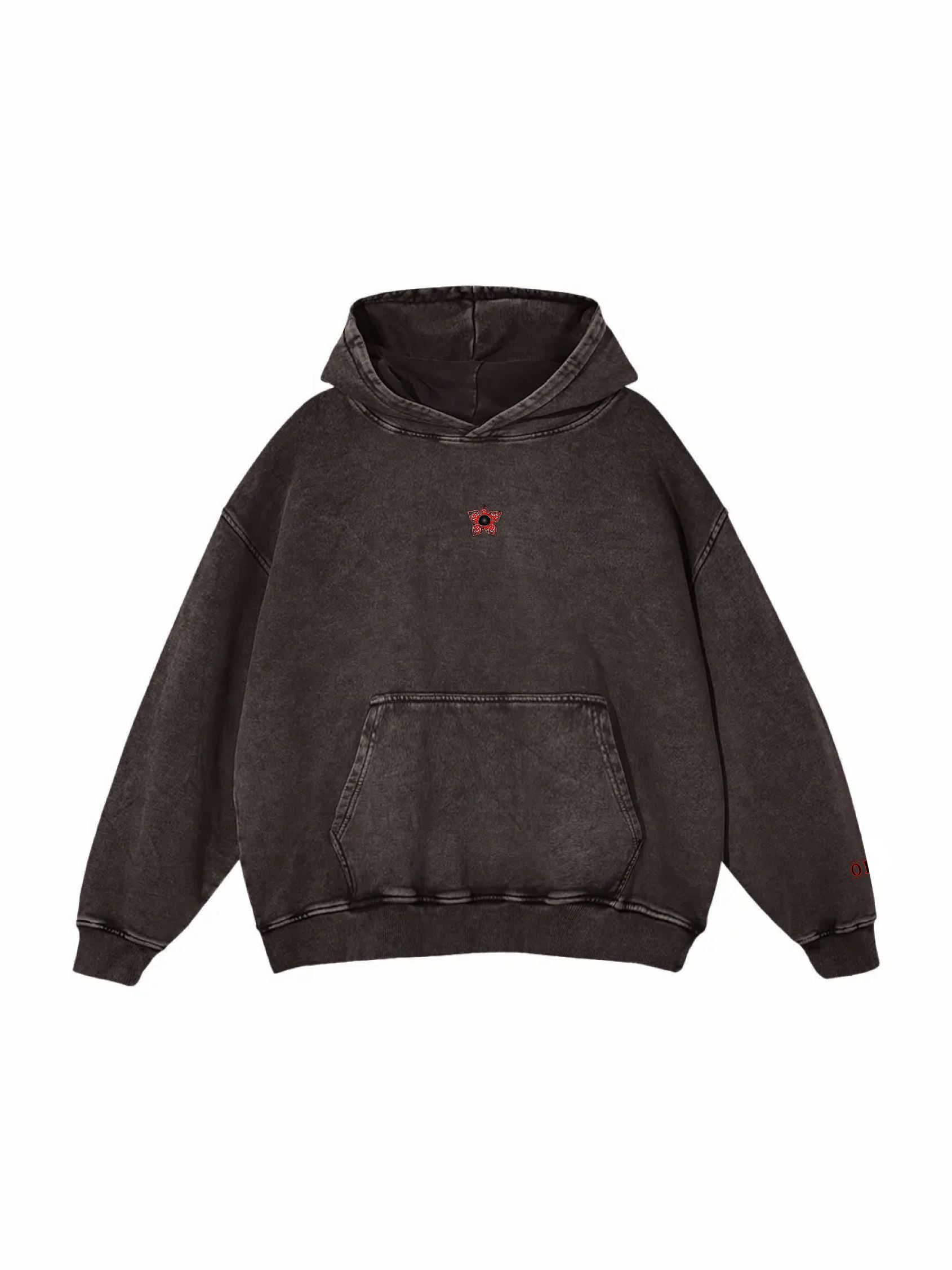 ST / LIMITED / Snow Washed Loose Cotton Hoodie