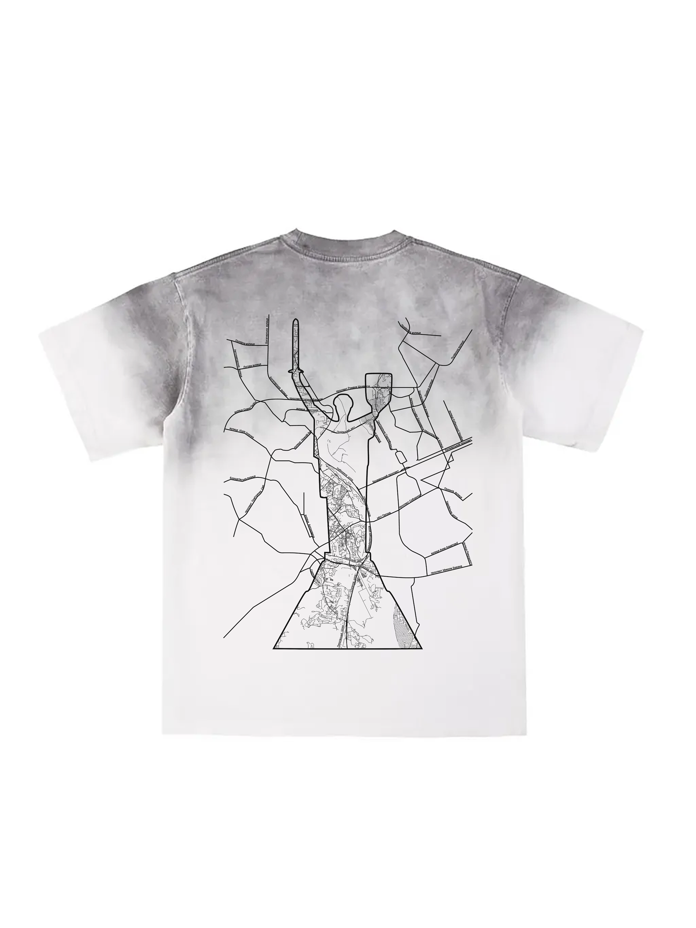 Personalized / Your city / Твоє місто / Sunfade Edge Gradient T-Shirt