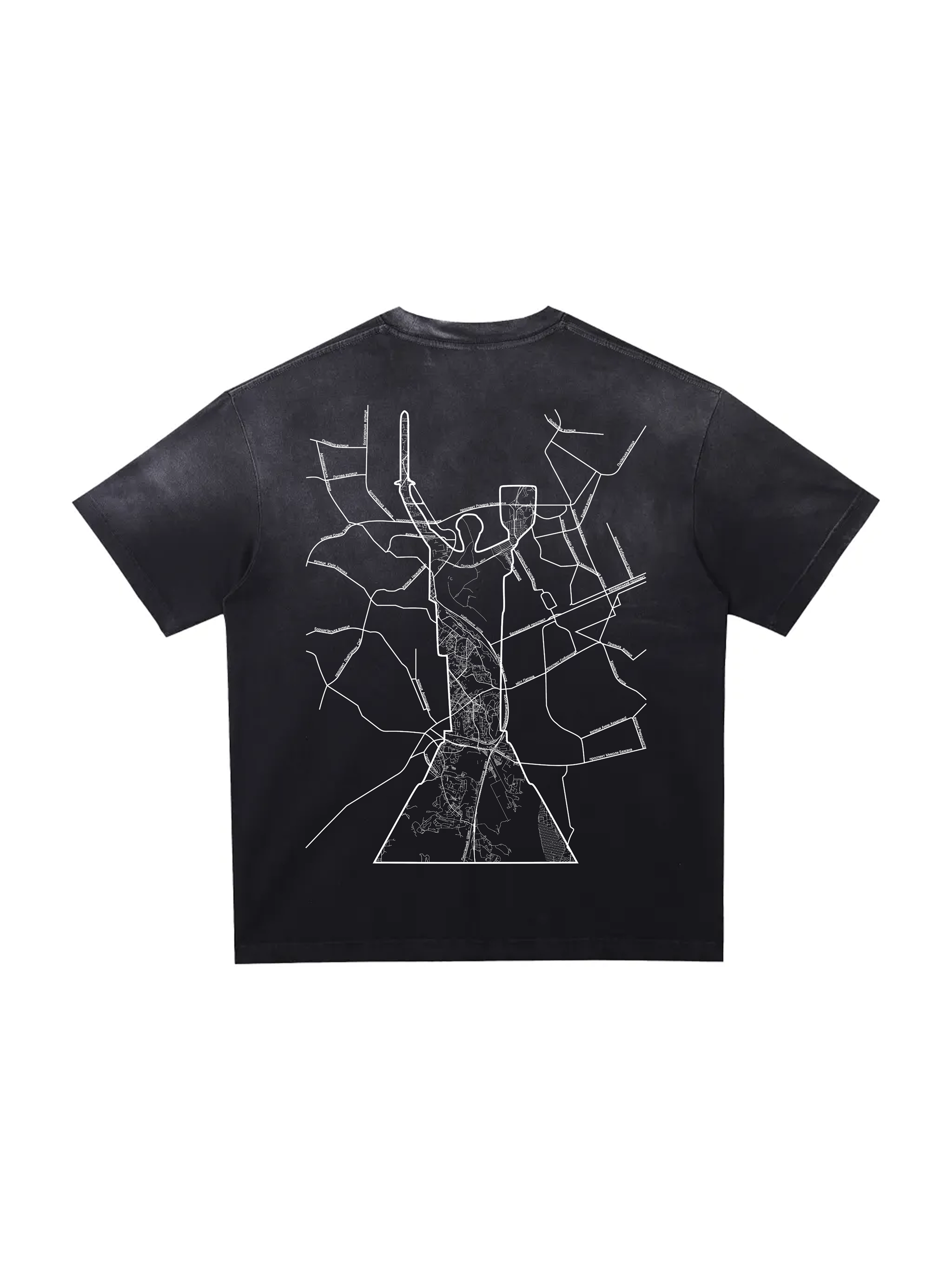 Personalized / Your city / Твоє місто / Sunfade Edge Gradient T-Shirt