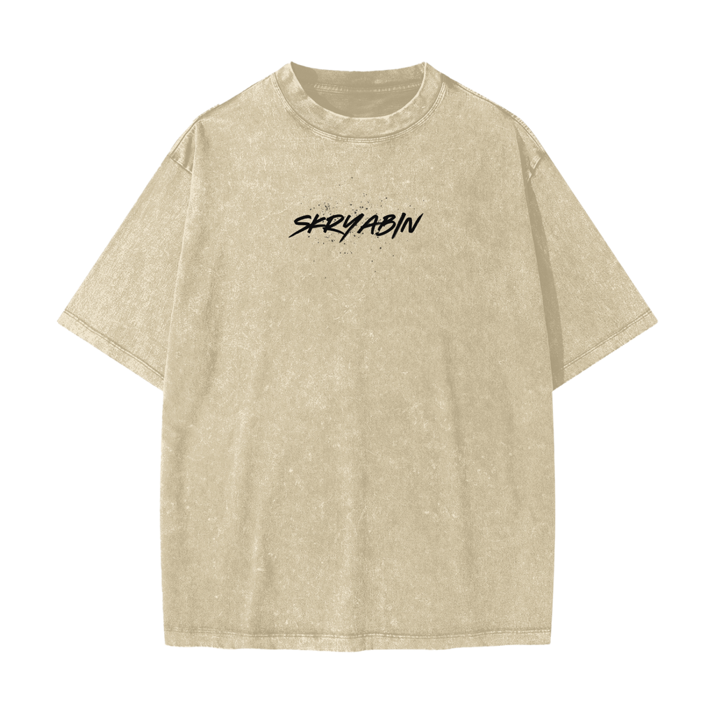 Heavyweight Snow Washed T-Shirt / Skryabin