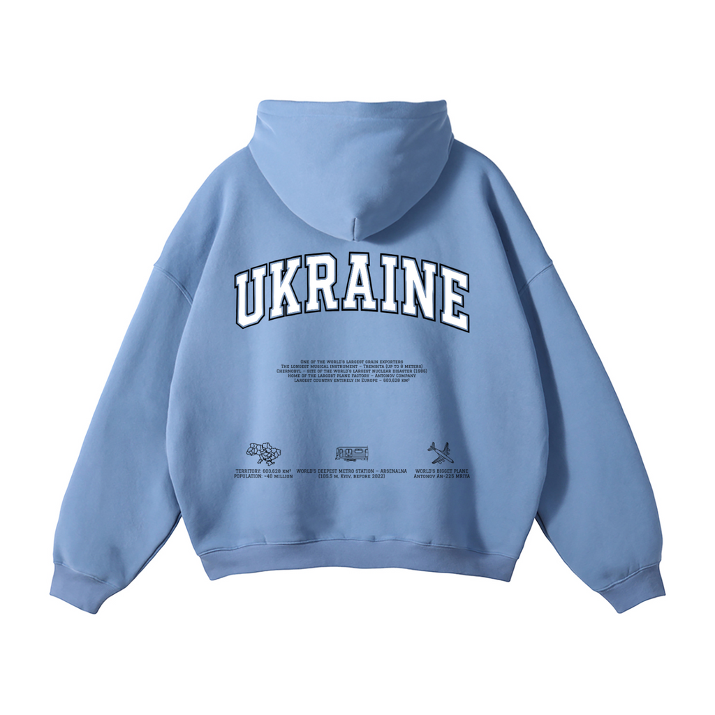 Oversize Fleeced Hoodie / UKRAINE