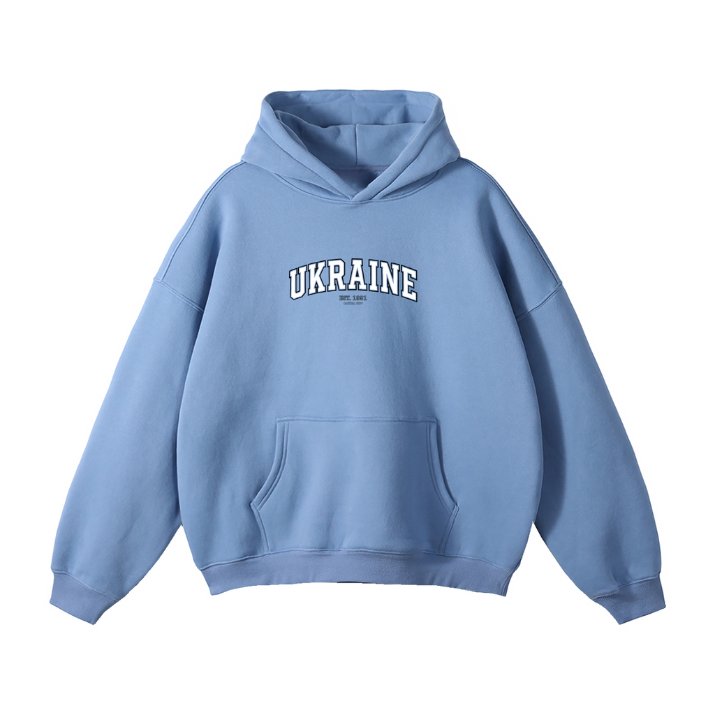 Oversize Fleeced Hoodie / UKRAINE