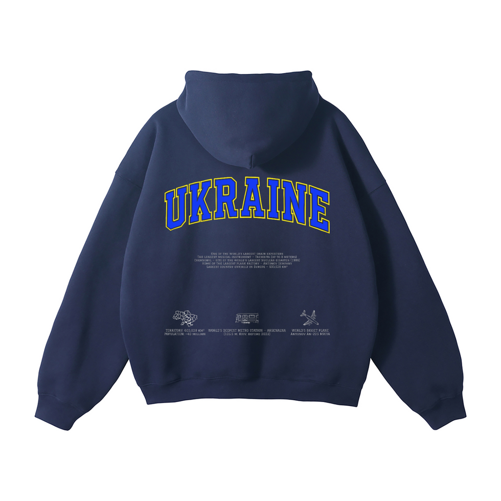 Oversize Fleeced Hoodie / UKRAINE