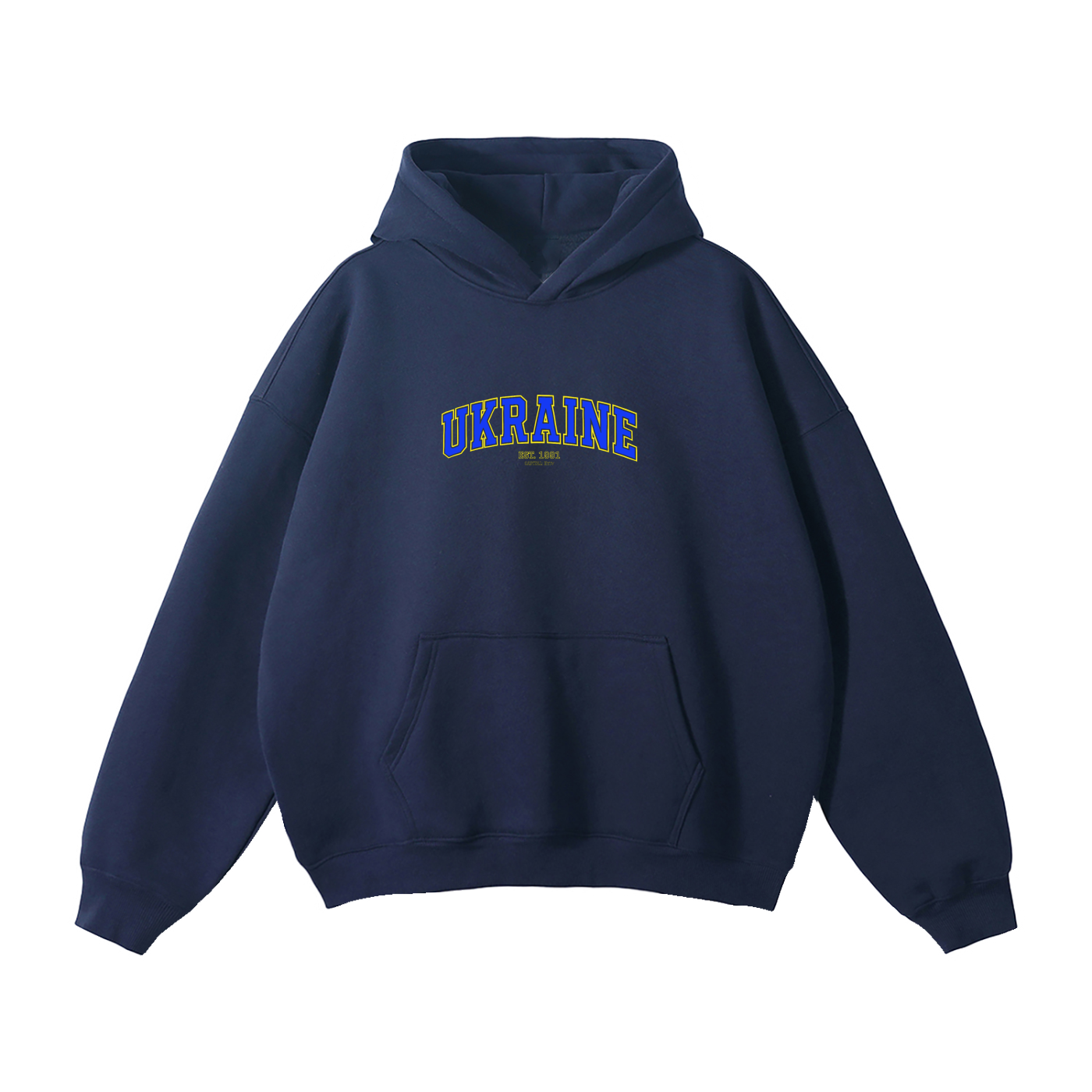 Oversize Fleeced Hoodie / UKRAINE