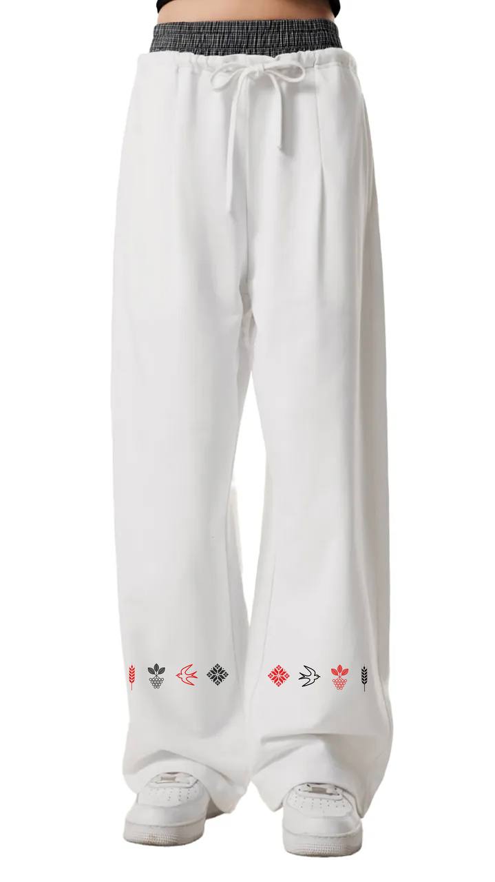 Plaid Contrast Waist Pants Unisex / UA